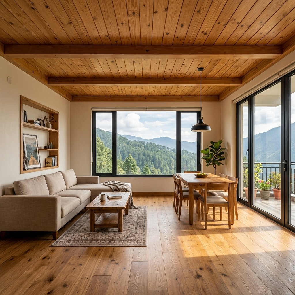 Wooden Flooring & False Ceilings